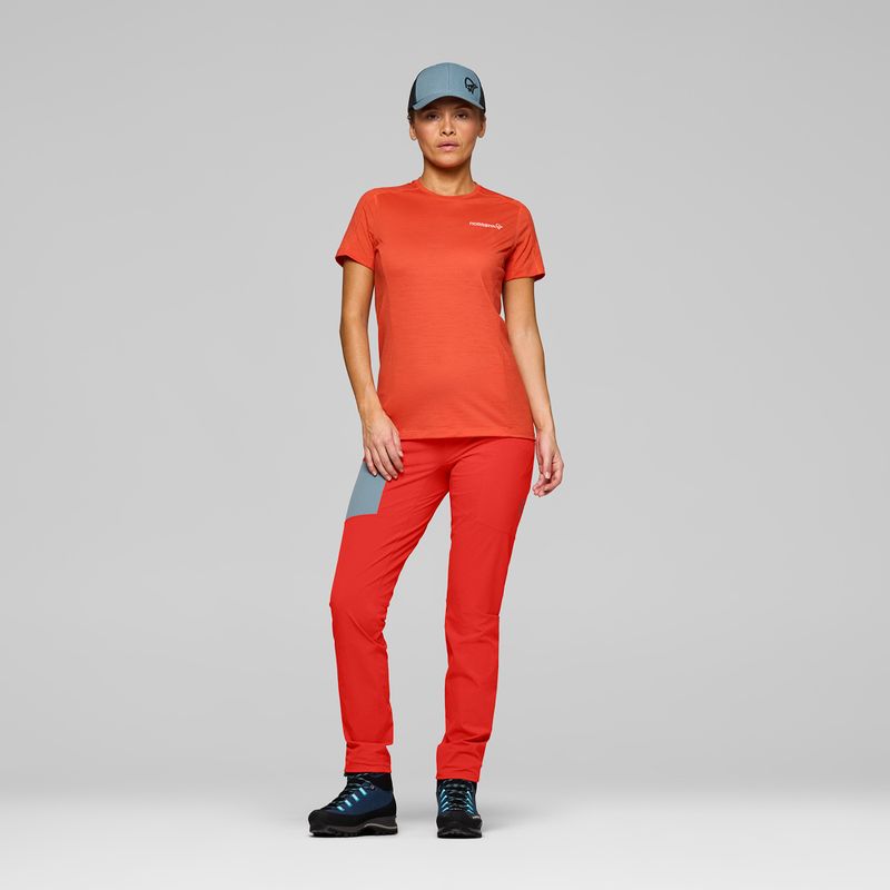 Dámské trekingové kalhoty NORRONA Falketind Flex1 Light aura orange 2