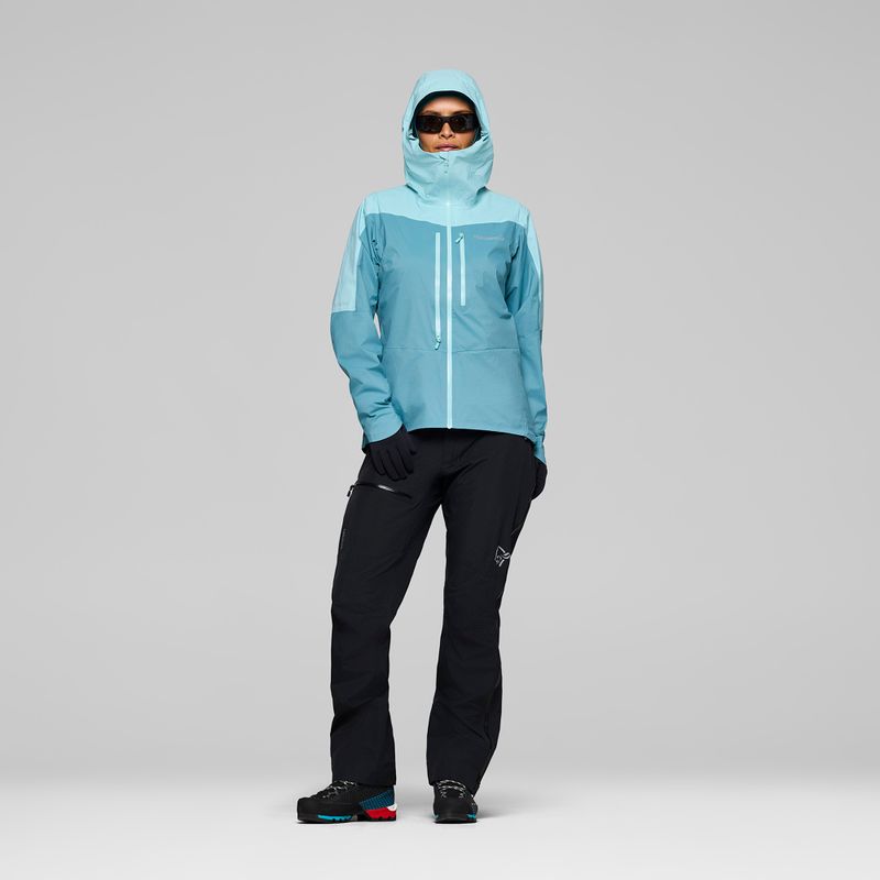 Dámská nepromokavá bunda NORRONA Falketind Dri1 brittany blue/aqua haze 2