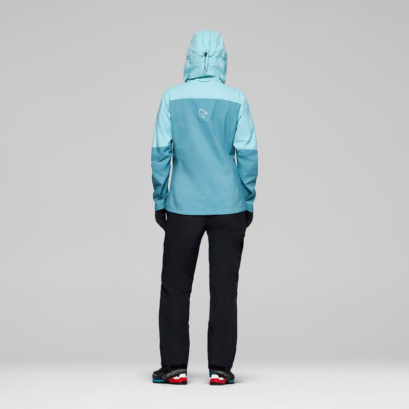 Dámská nepromokavá bunda NORRONA Falketind Dri1 brittany blue/aqua haze 3