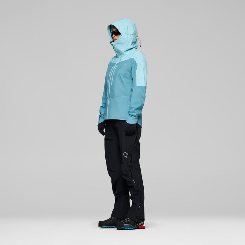 Dámská nepromokavá bunda NORRONA Falketind Dri1 brittany blue/aqua haze 4