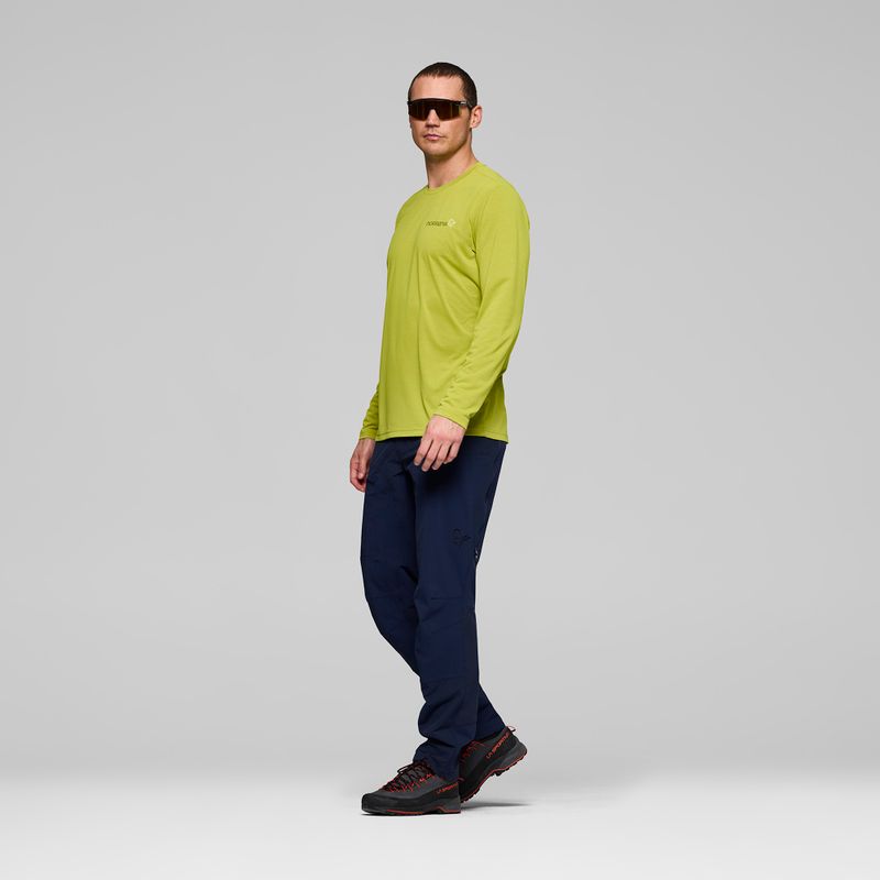 Pánské tričko Longsleeve NORRONA Femund Tech golden lime 4