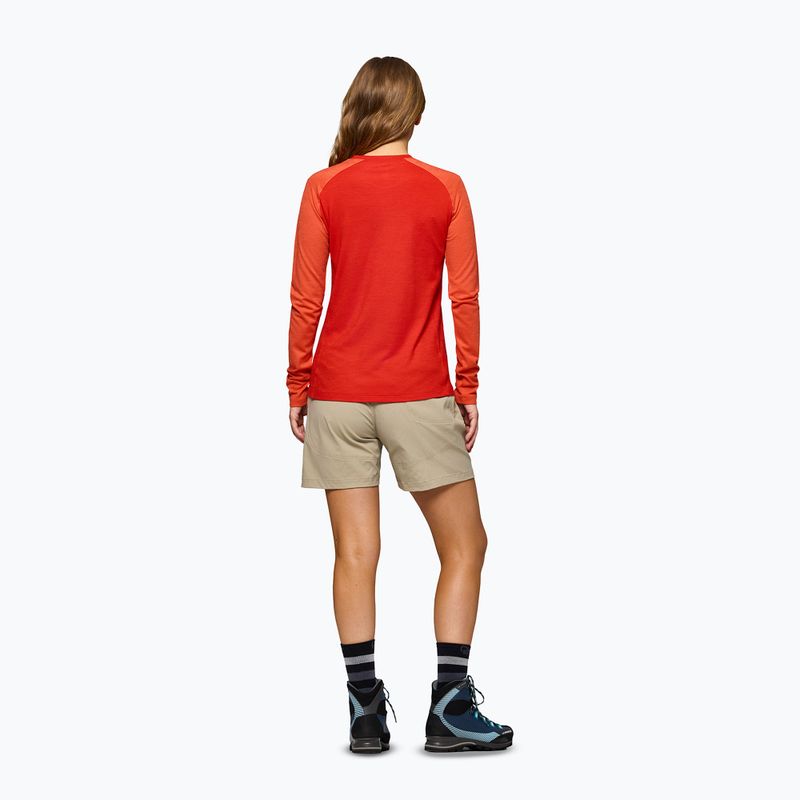 Dámské trekové tričko Longsleeve NORRONA Femund PureUll LS aura orange/paprika 3