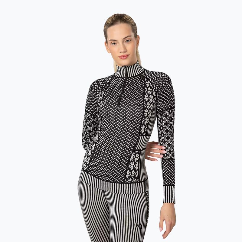 Dámská termo mikina KARI TRAA Smekker Half Zip black