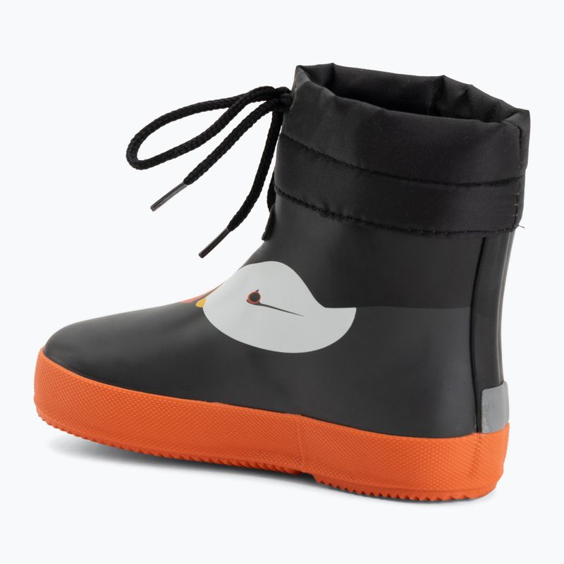 Dětské gumové boty Viking Footwear Alv Barefoot Paw Print černé 3