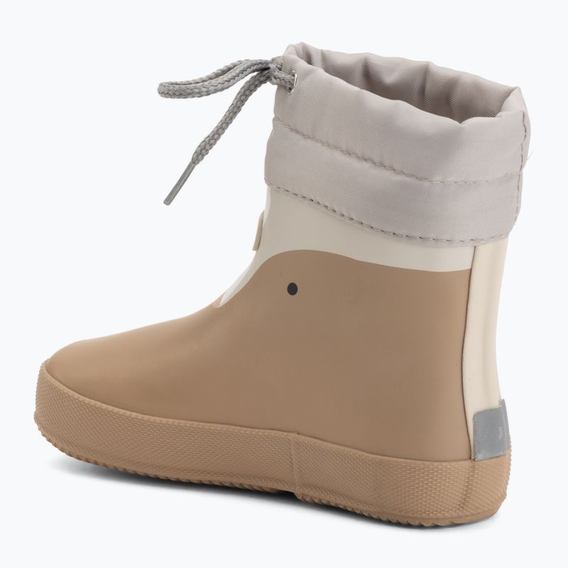 Dětské holínky Viking Alv Barefoot Paw Print beige 3
