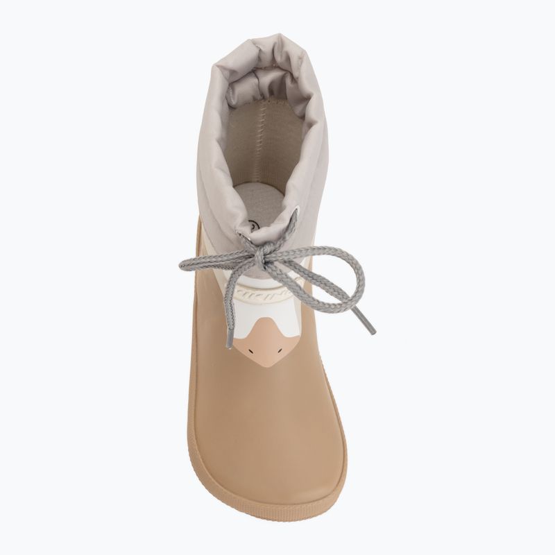 Dětské holínky Viking Alv Barefoot Paw Print beige 5