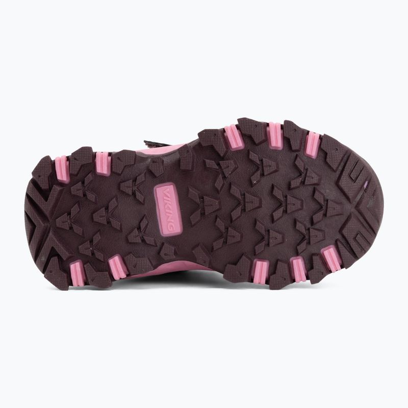Dětská obuv Viking Footwear Track Mid 2V Waterproof švestková/multi 4