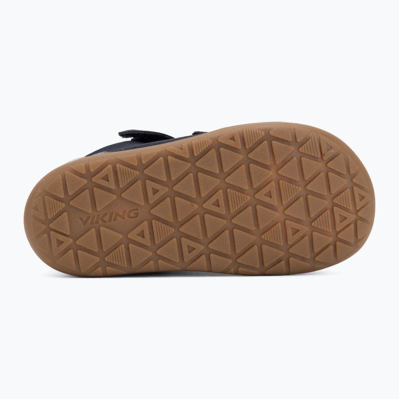 Dětské barefoot boty Viking Footwear Alv Barefoot Mid 2V Waterproof navy 4