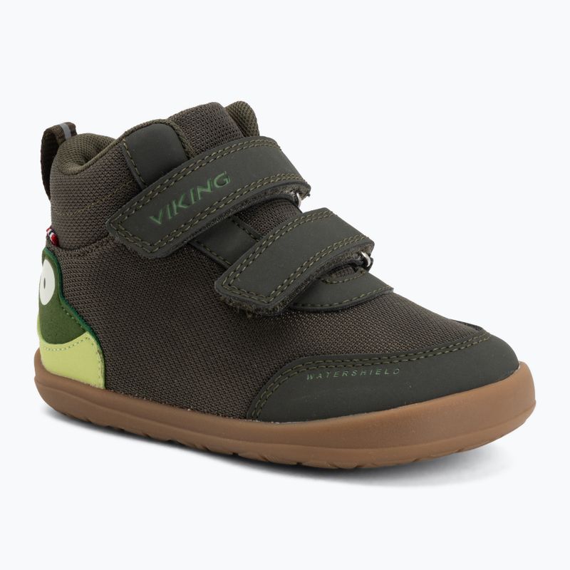 Dětské barefoot boty Viking Footwear Alv Barefoot Mid 2V Waterproof pine