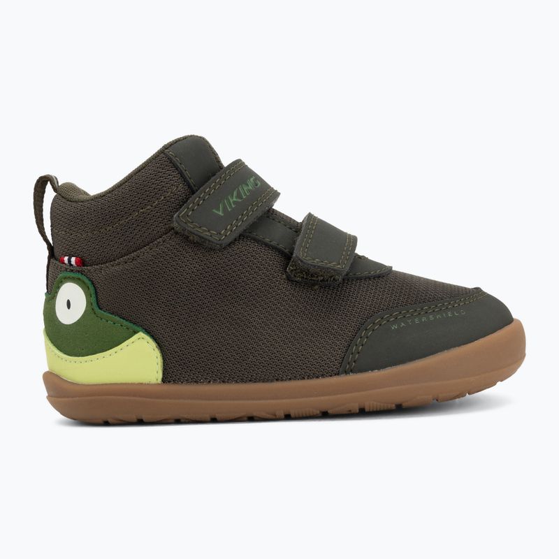 Dětské barefoot boty Viking Footwear Alv Barefoot Mid 2V Waterproof pine 2