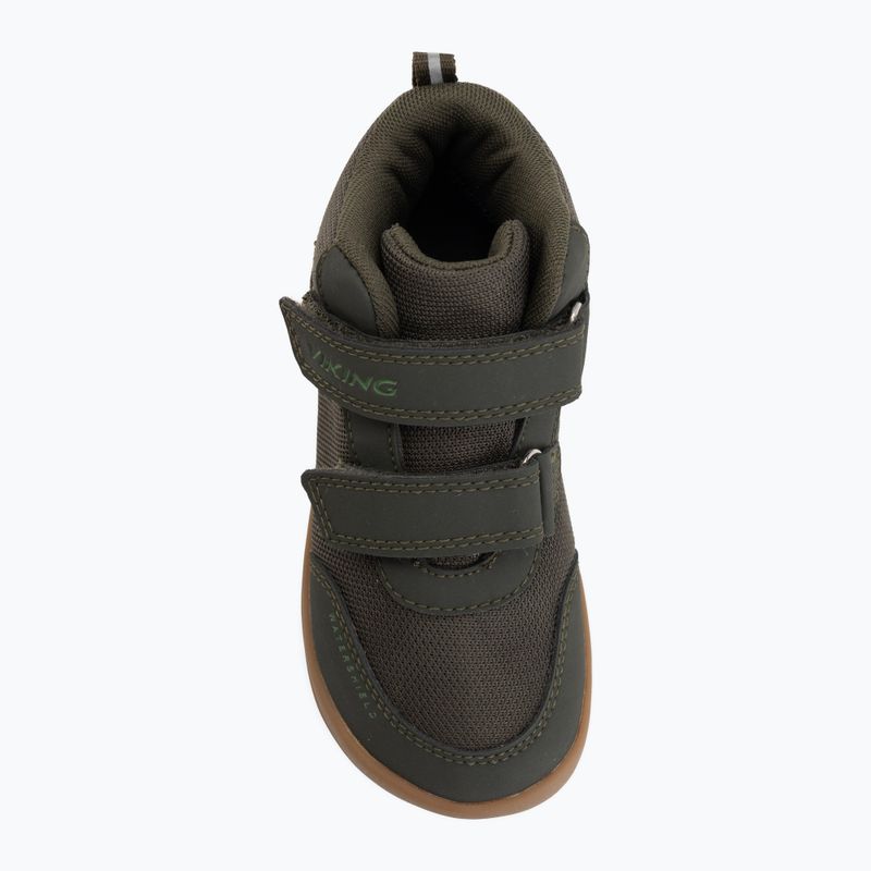 Dětské barefoot boty Viking Footwear Alv Barefoot Mid 2V Waterproof pine 5
