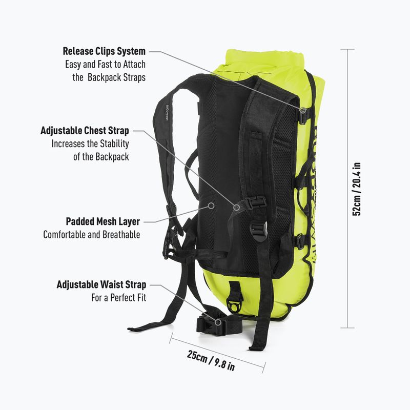Záchranná bójka BuddySwim Backpack 28 l yellow 3