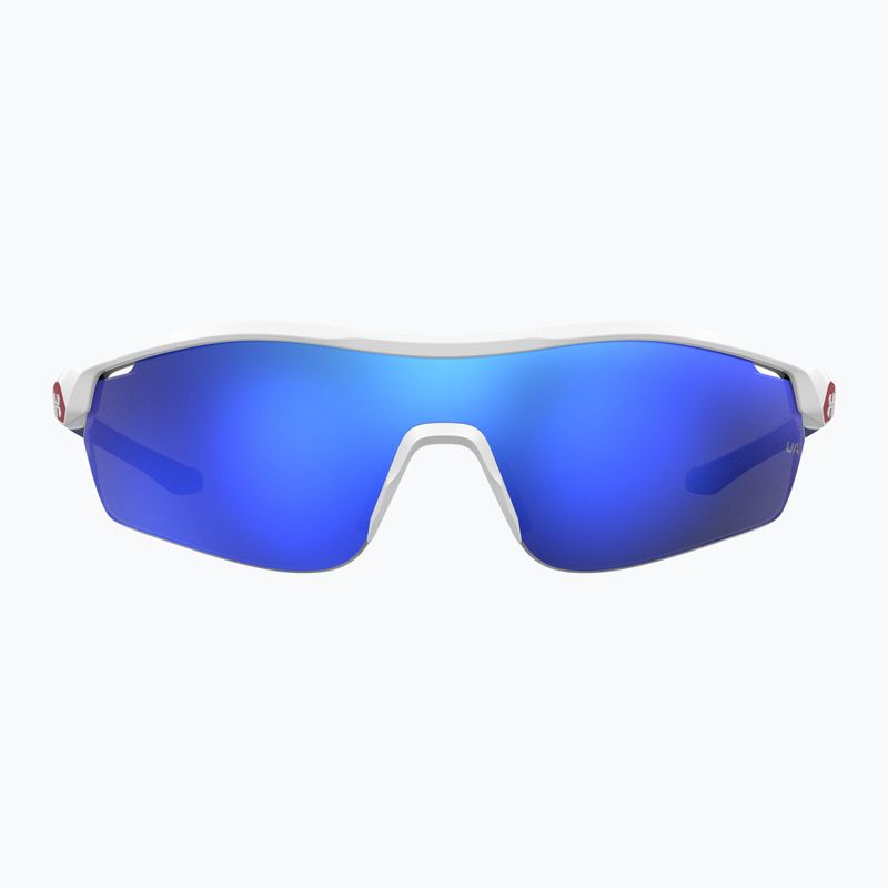 Dětské sluneční brýle Under Armour 7001/S S3 matte white/blue multilayer oleophobic 3