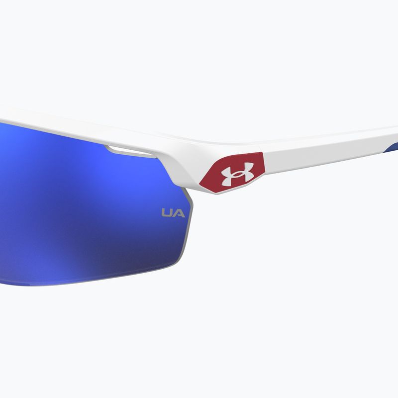 Dětské sluneční brýle Under Armour 7001/S S3 matte white/blue multilayer oleophobic 7