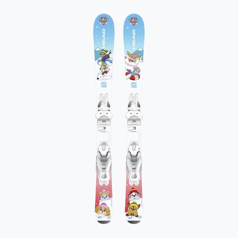 Dětské sjezdové lyže HEAD Paw Patrol JRS + wiązania Jrs 4.5 GW CA blue/white