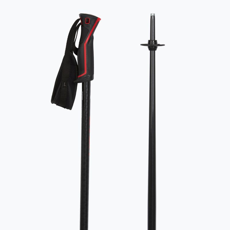 Lyžařské hole HEAD Frontside carbon black/red 3