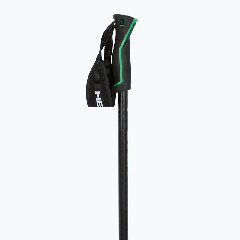 Lyžařské hole HEAD Frontside carbon black/green 2