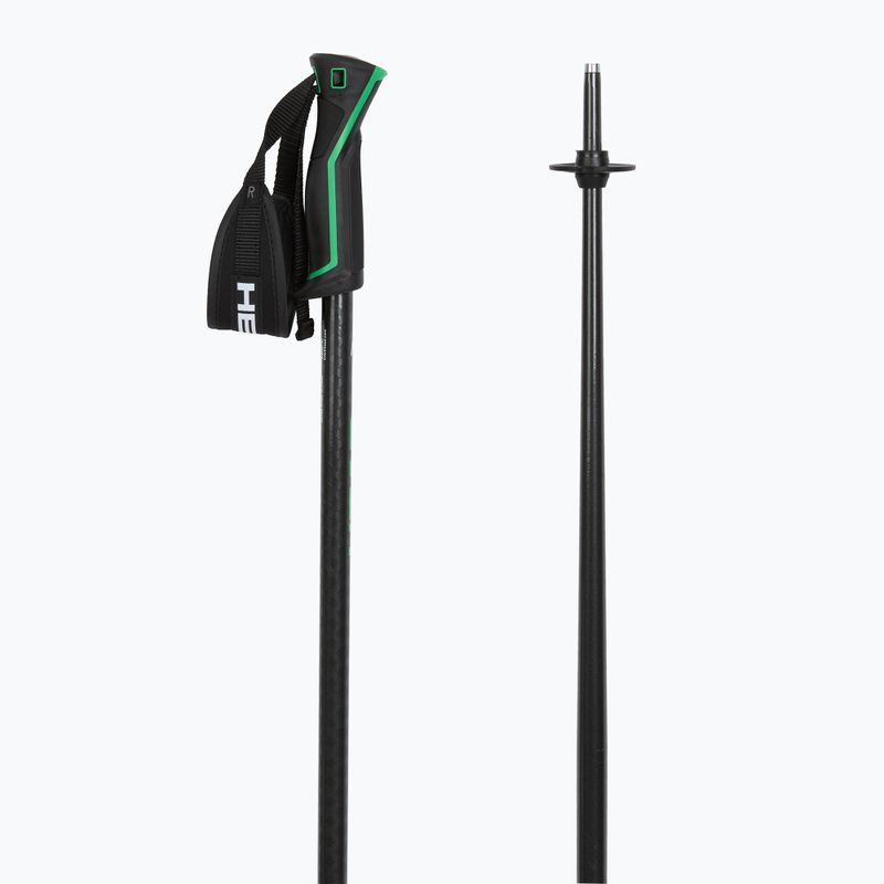 Lyžařské hole HEAD Frontside carbon black/green 3