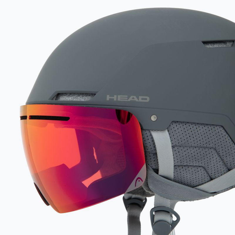 Dámská lyžařská helma  HEAD Cinema Pro W grey/red yellow 6