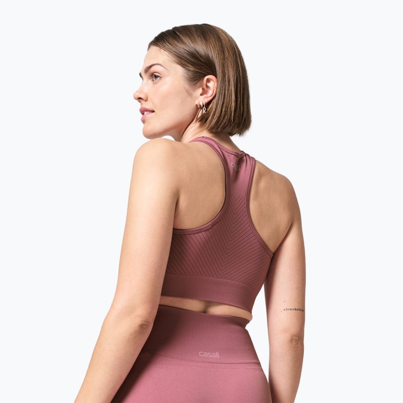 Casall Essential Block Seamless Sport dámský tréninkový top růžový 22114 2