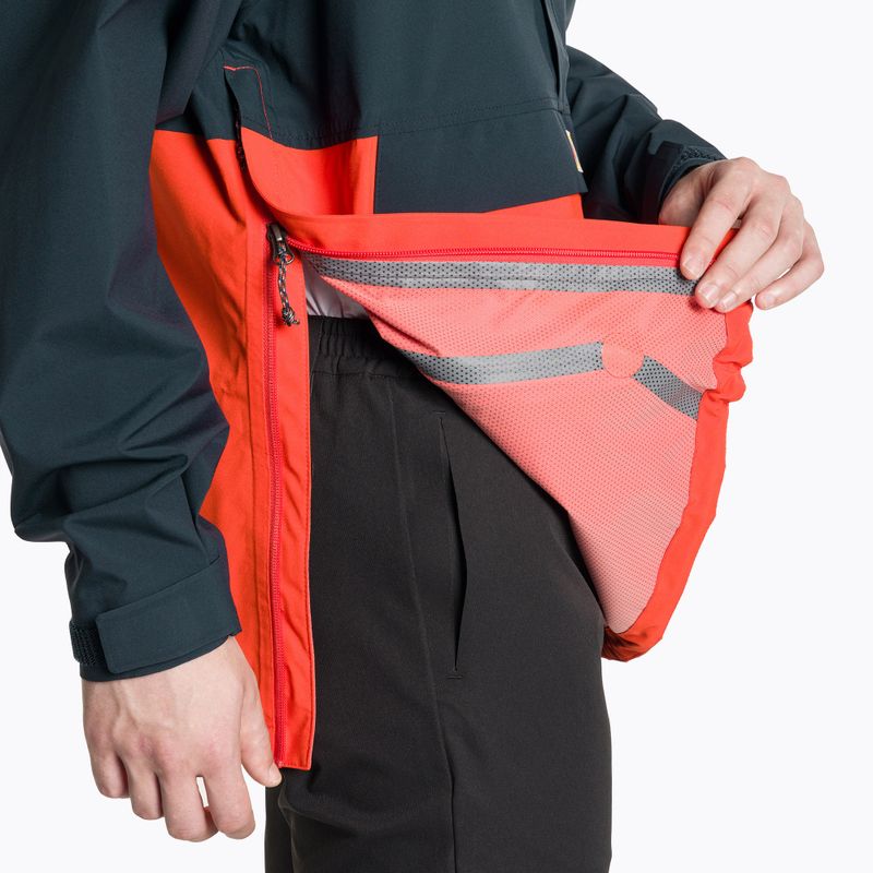 Pánská bunda do deště Fjällräven Vardag Hydratic Anorak dark navy/flame orange 5