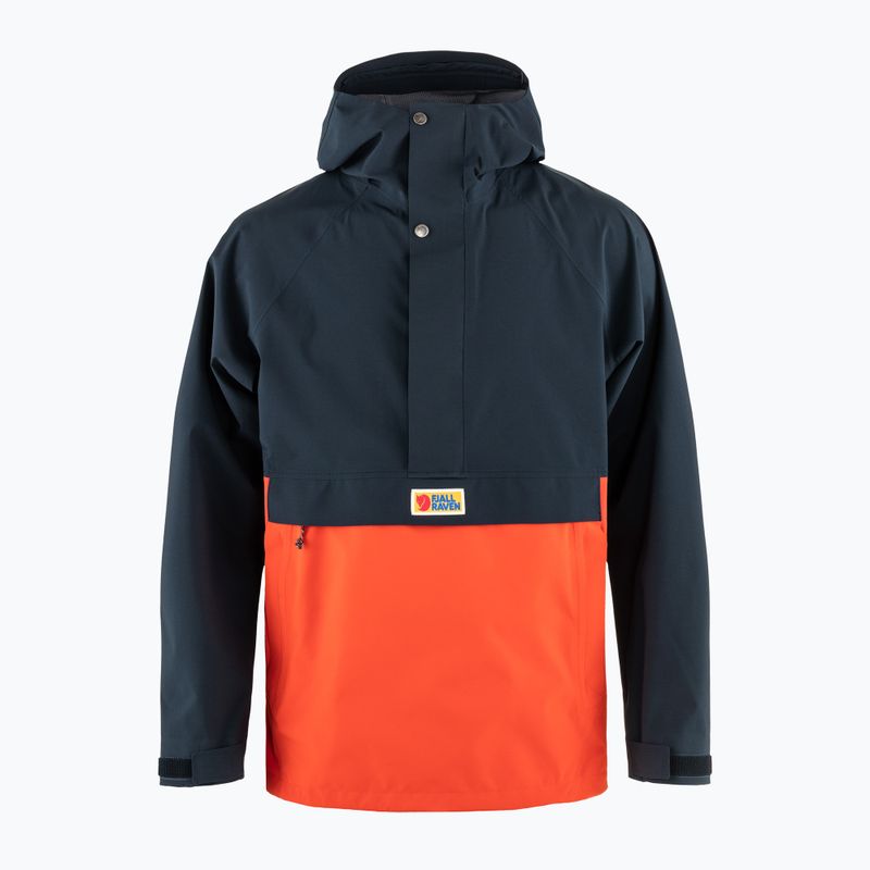 Pánská bunda do deště Fjällräven Vardag Hydratic Anorak dark navy/flame orange 7