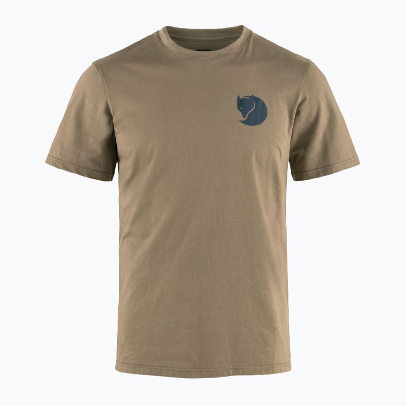 Pánské tričko Fjällräven Walk With Nature suede brown