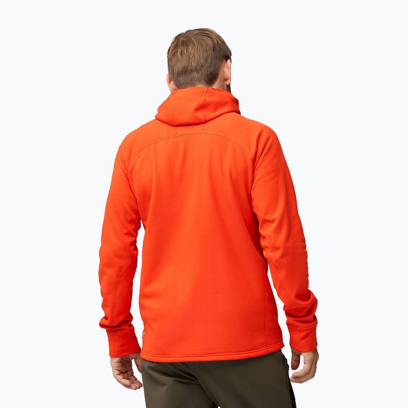Pánská trekingová mikina Fjällräven Expedition Fleece Hoodie flame orange 2