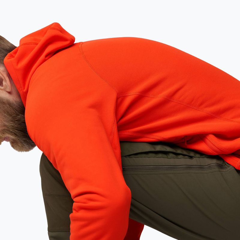 Pánská trekingová mikina Fjällräven Expedition Fleece Hoodie flame orange 8