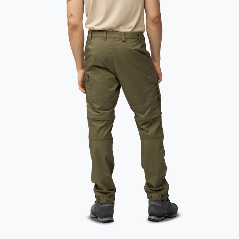 Pánské trekingové kalhoty Fjällräven Vidda Pro Lite Zip Off laurel green 3