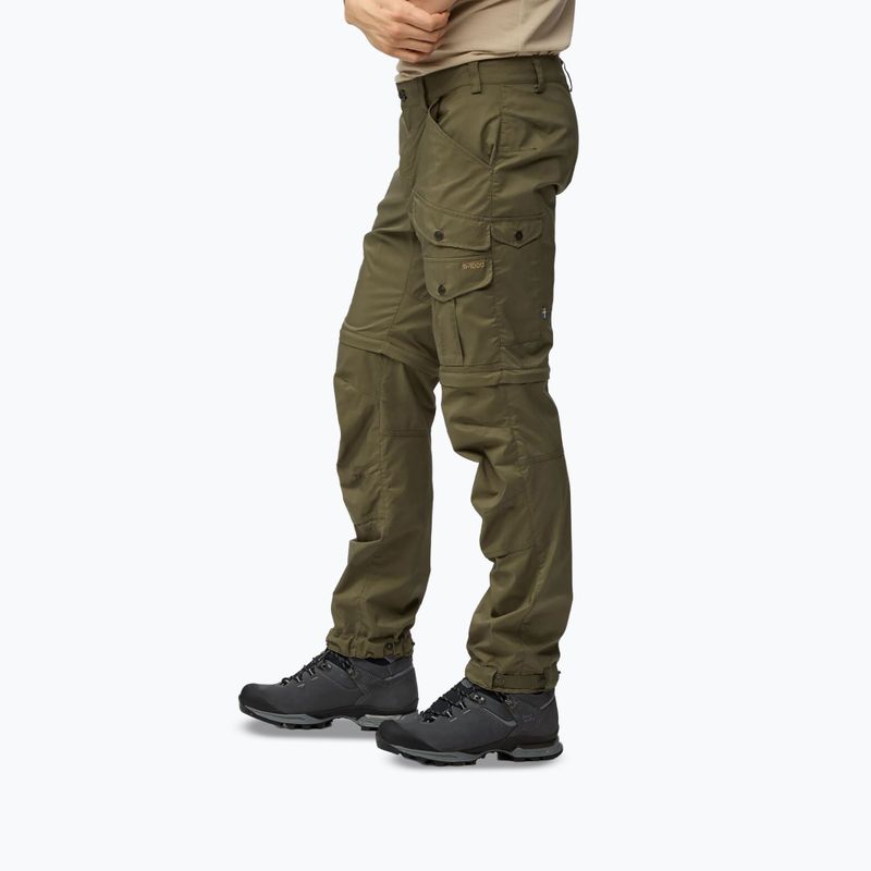 Pánské trekingové kalhoty Fjällräven Vidda Pro Lite Zip Off laurel green 5