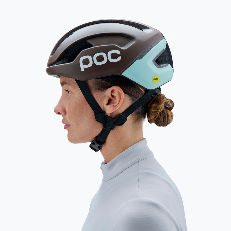 Cyklistická helma POC Omne Air MIPS bronzite brown matt/lazurite blue matt 14