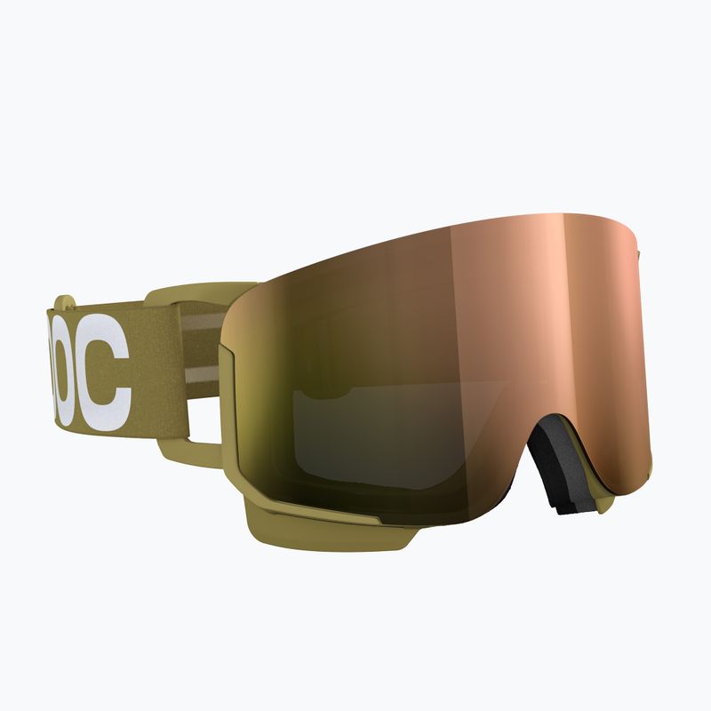 Lyžařské brýle POC Nexal olivine green/partly sunny rose gold 2