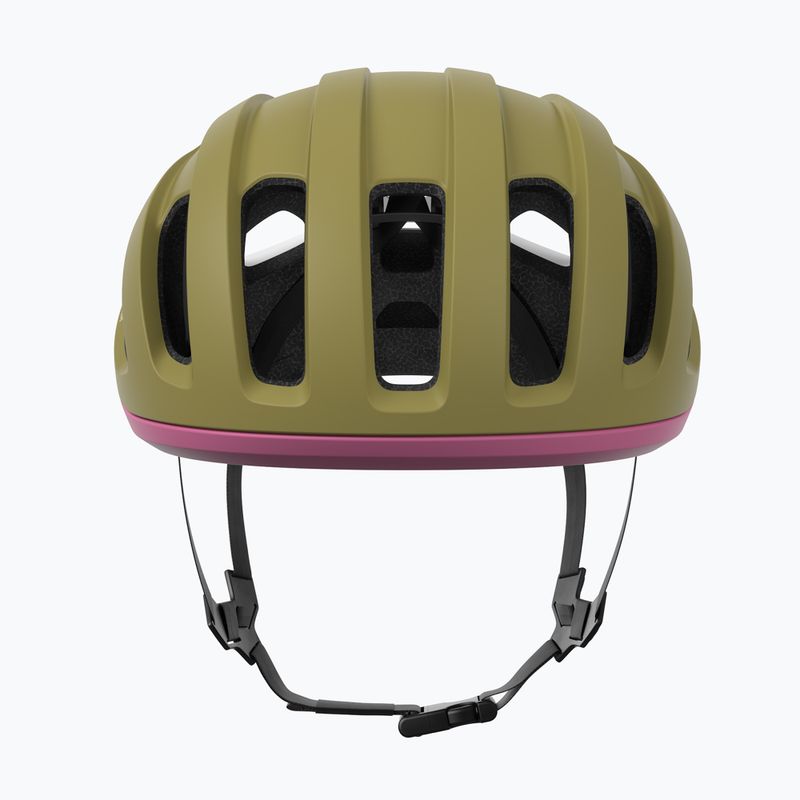 Cyklistická helma POC Amidal olivine green matt/thulite pink matt 11