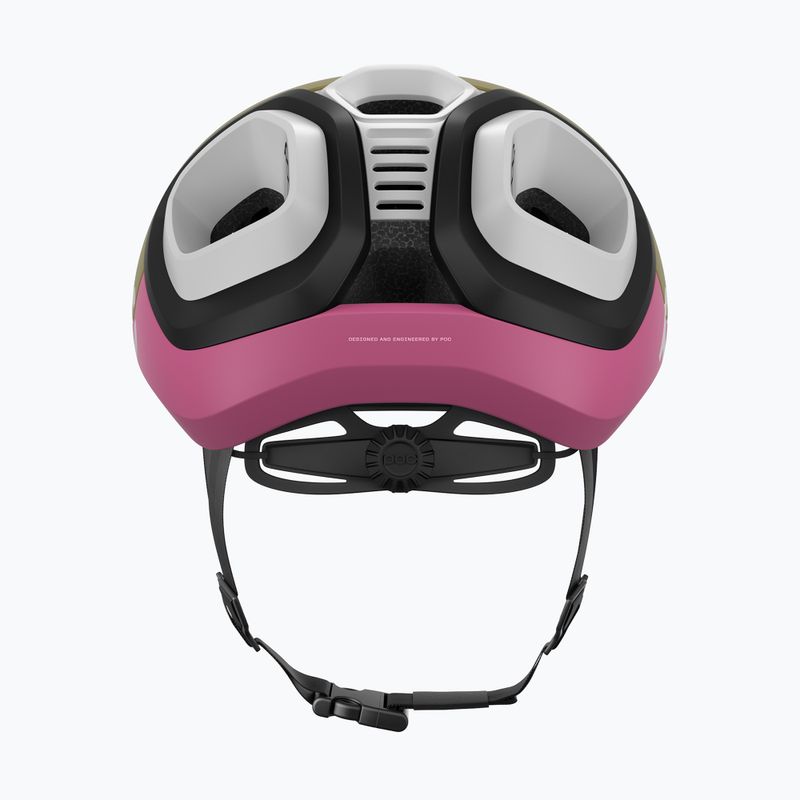 Cyklistická helma POC Amidal olivine green matt/thulite pink matt 12