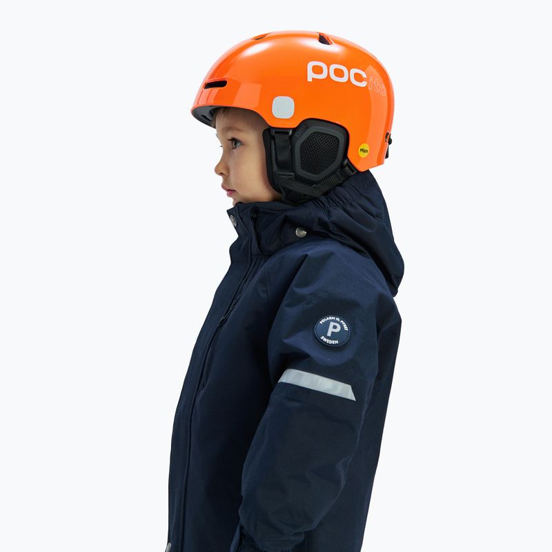 Dětská lyžařská helma POC POCito Fornix MIPS fluorescent orange 8