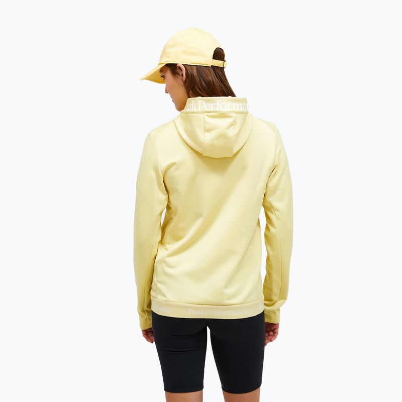 Dámská mikina Peak Performance Rider Tech Zip Hood mellow yellow 3