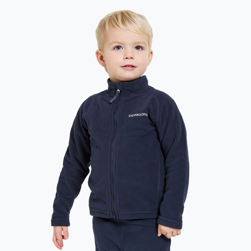 Dětská mikina Didriksons Monte Fz navy