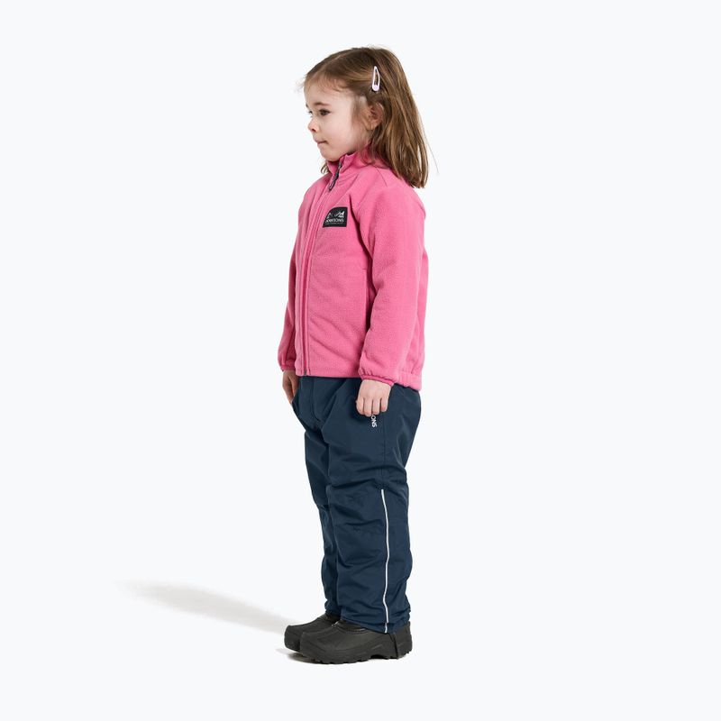 Dětská fleecová mikina Didriksons Muskot sweet pink 5