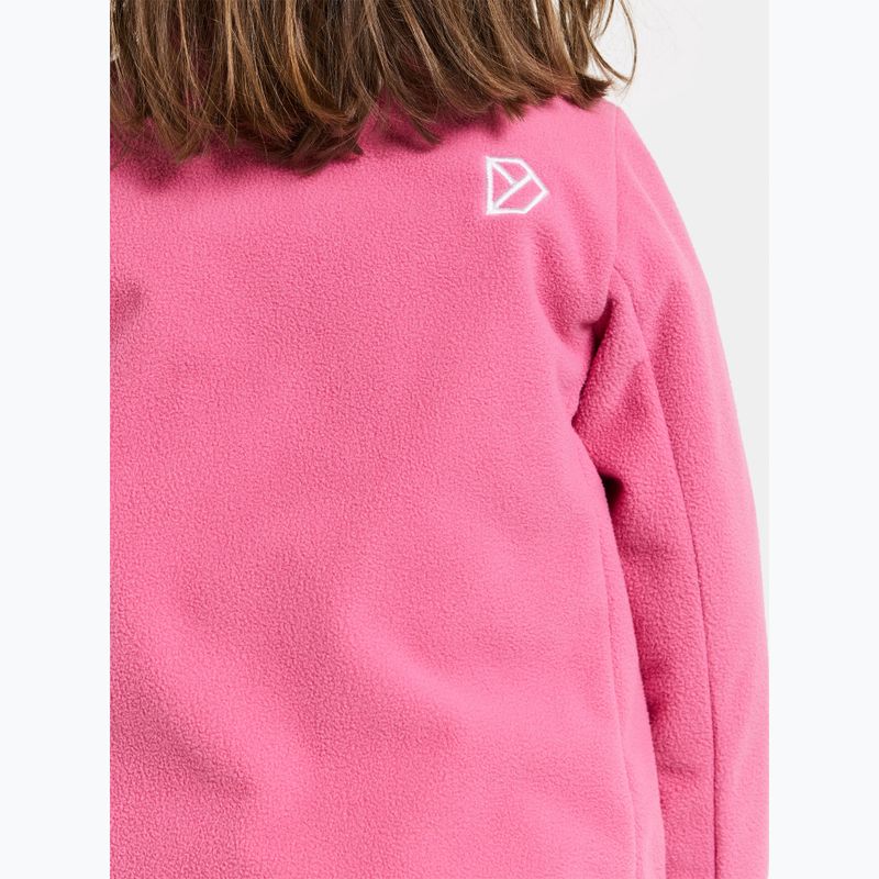 Dětská fleecová mikina Didriksons Muskot sweet pink 7