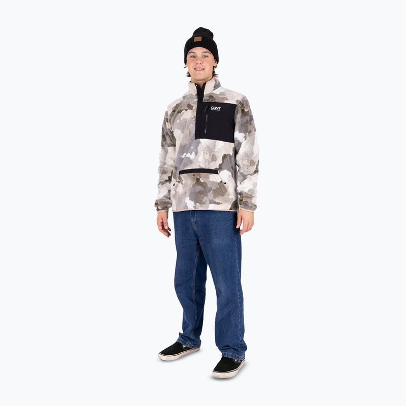 Pánská mikina Colourwear Snap Pile water camo 2