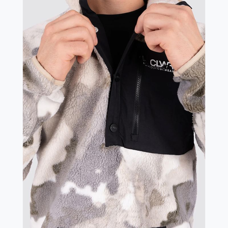 Pánská mikina Colourwear Snap Pile water camo 7