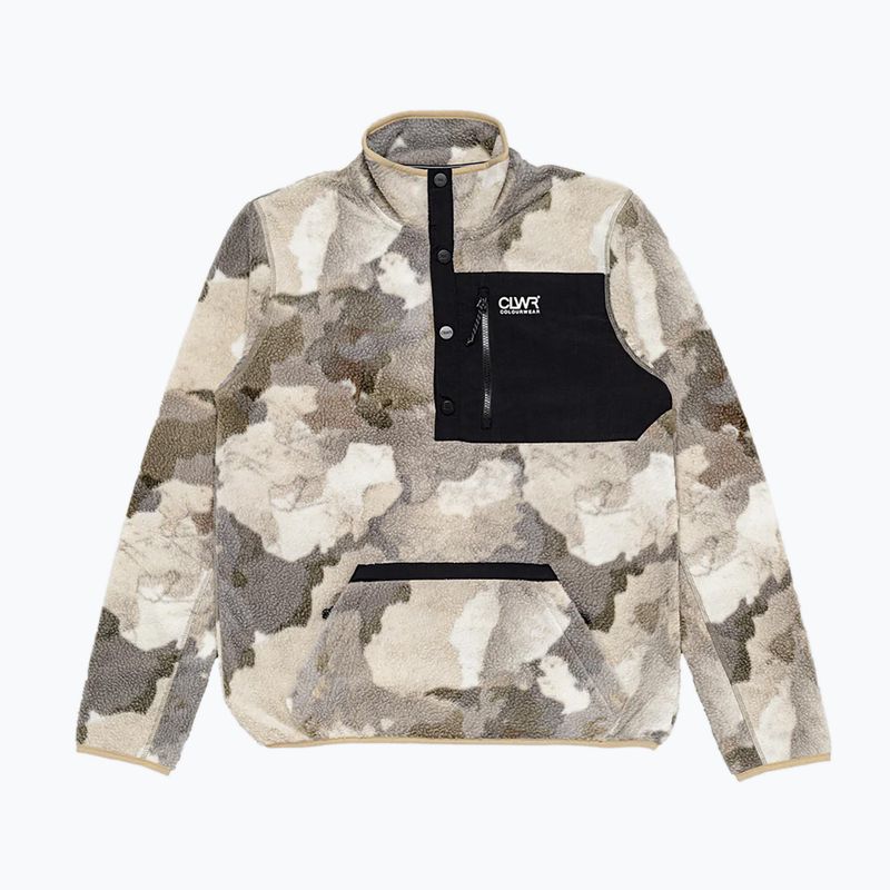 Pánská mikina Colourwear Snap Pile water camo 9