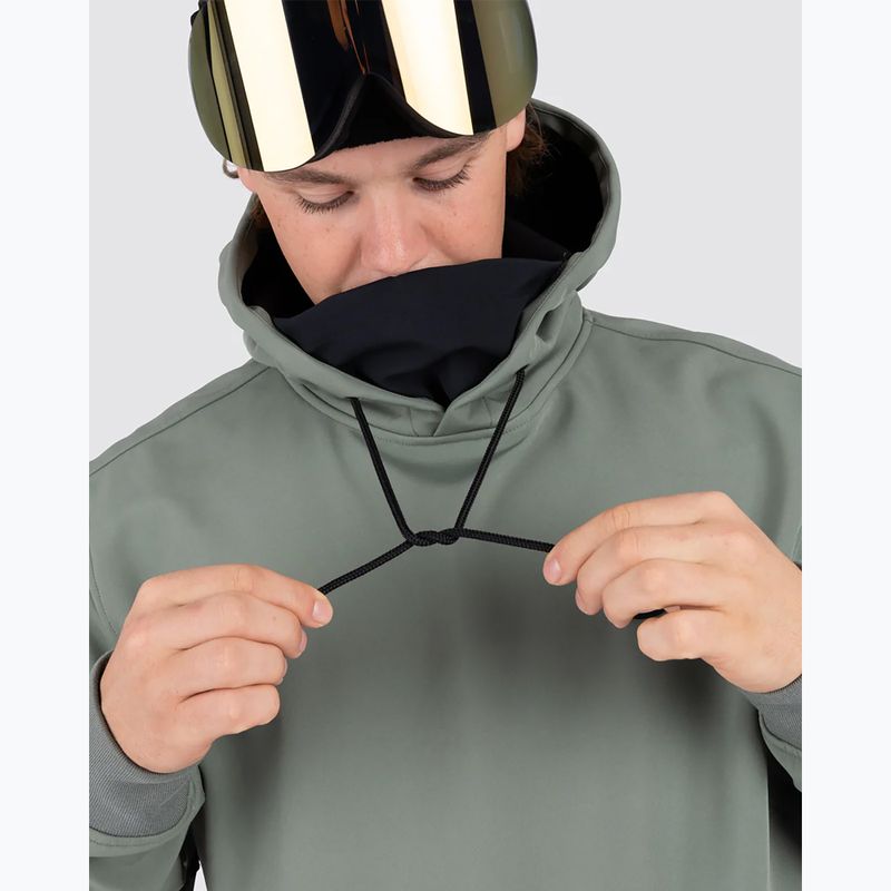 Snowboardová mikina Colourwear Est 2010 Hood dk sage 5