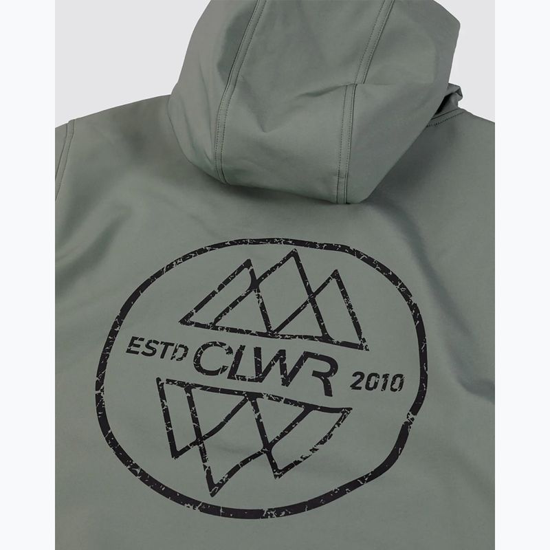 Snowboardová mikina Colourwear Est 2010 Hood dk sage 13