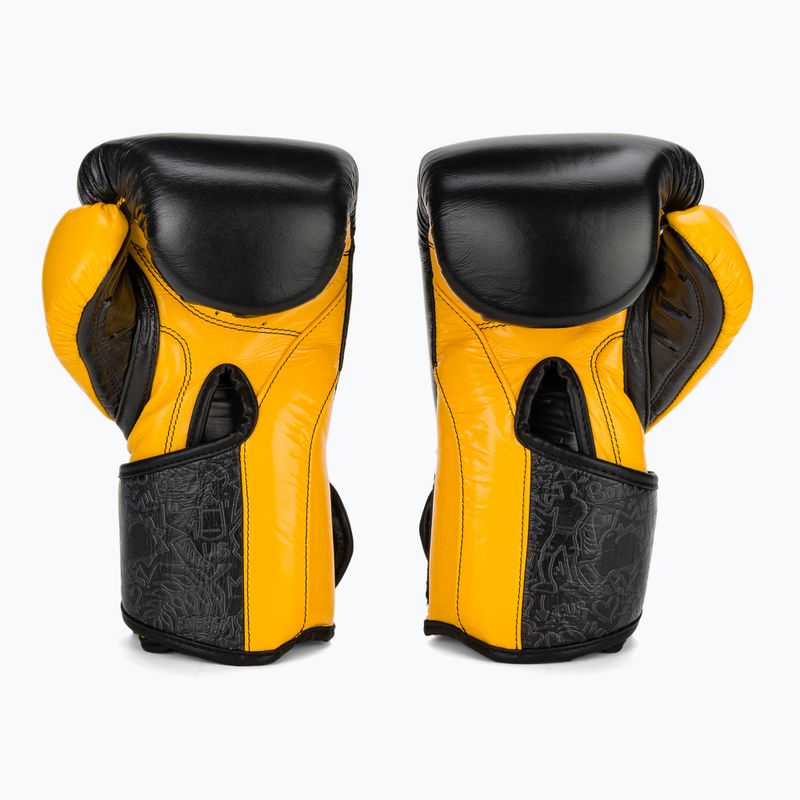 Boxerské rukavice Cleto Reyes High Precision Training Leather black/yellow 3