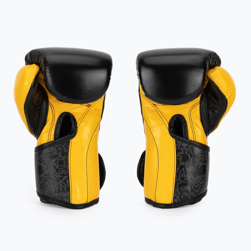 Boxerské rukavice Cleto Reyes High Precision Training Leather black yellow 3