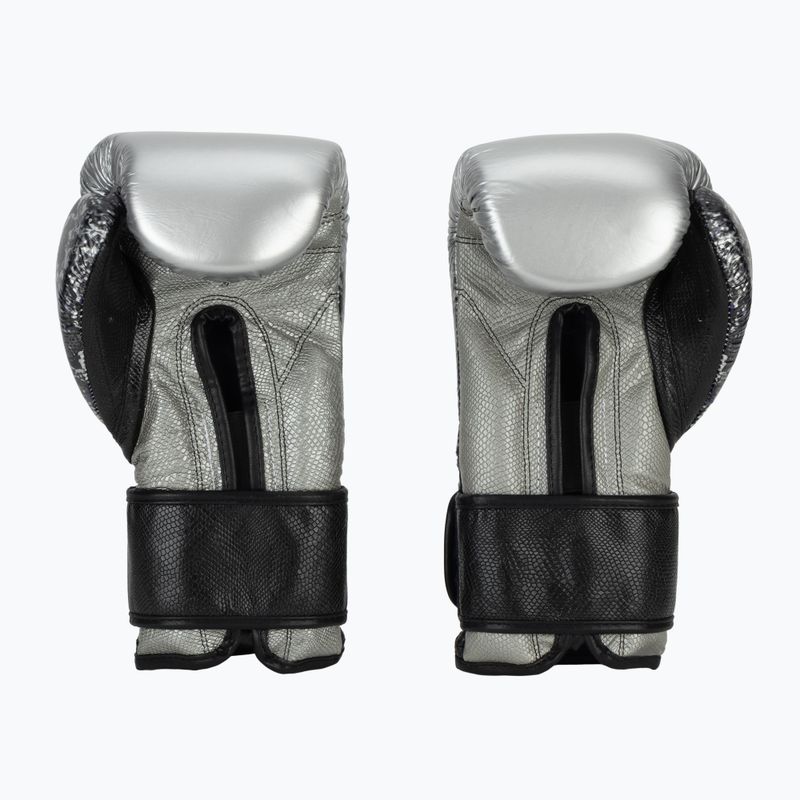Boxerské rukavice Cleto Reyes Velcro Sparring silver/black 3