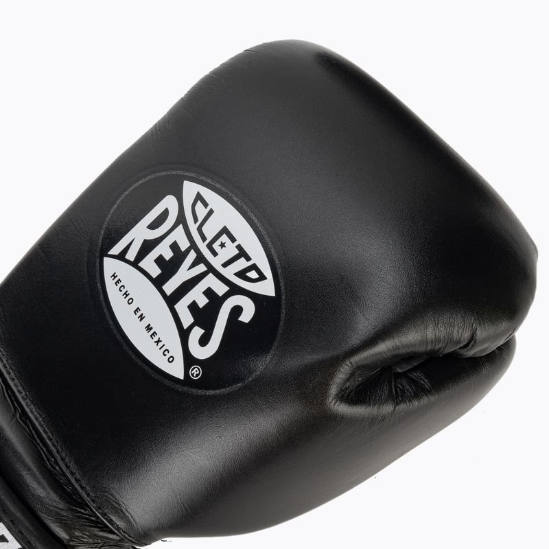 Boxerské rukavice Cleto Reyes Velcro Sparring black/silver 5