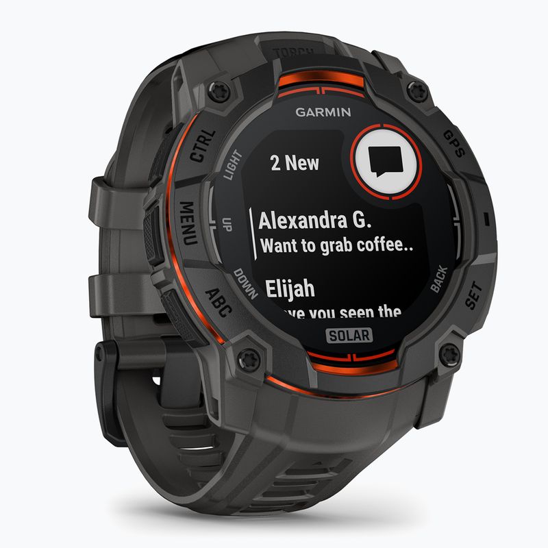 Hodinky Garmin Instinct 3 Solar 50 mm black/charcoal